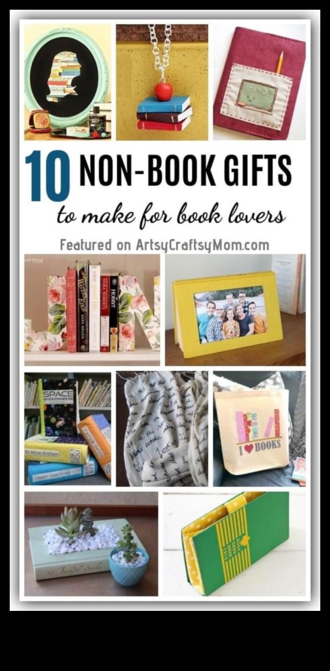 Направи си сам подаръци за любителите на книги: Литературни изкушения с хитро докосване