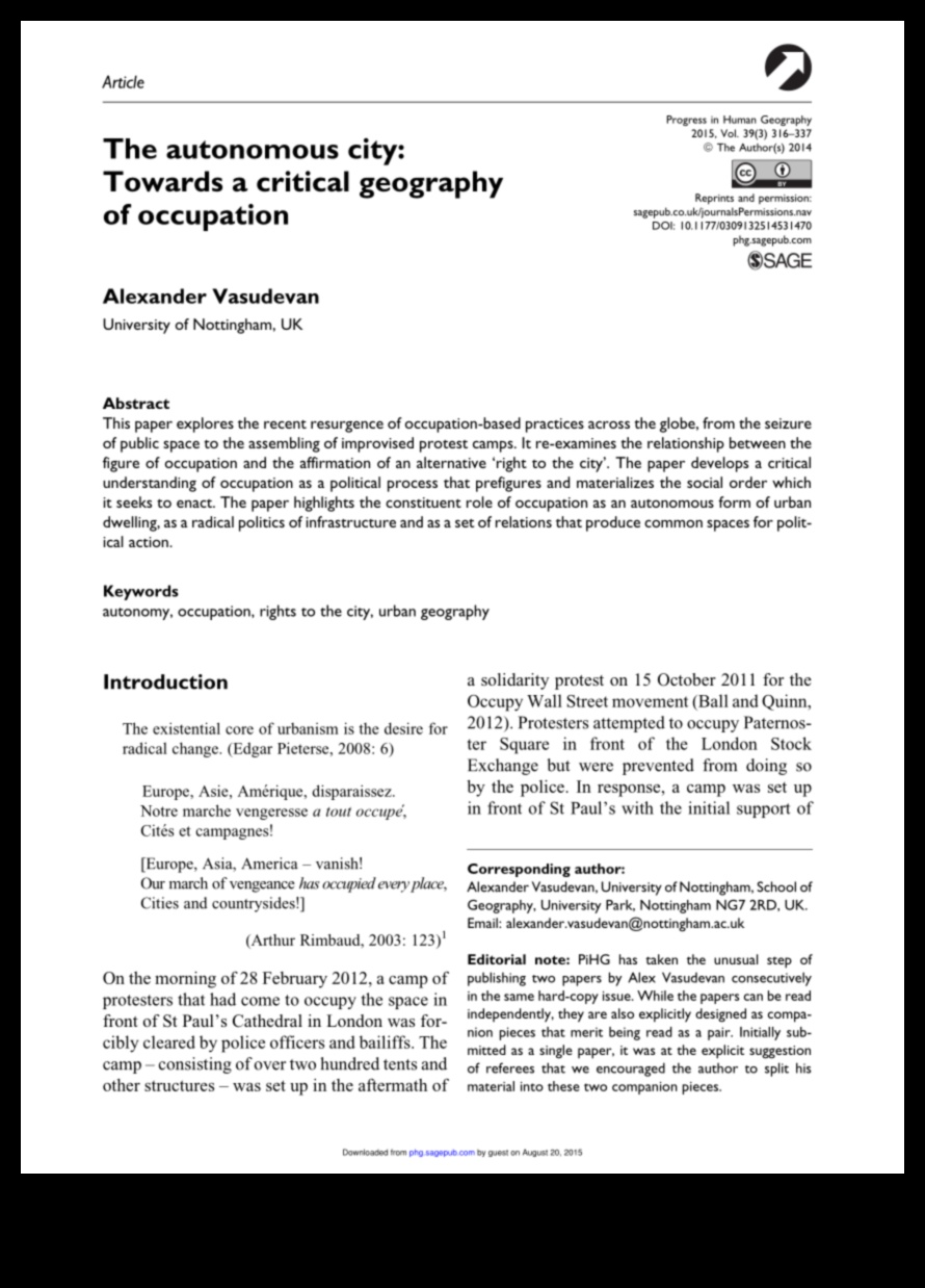 Градски автономни хроники: Лични разкази от градски автономни жители