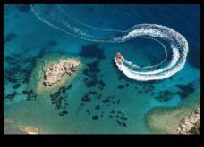 Въздушна снимка Поглед срещу света от птичи поглед