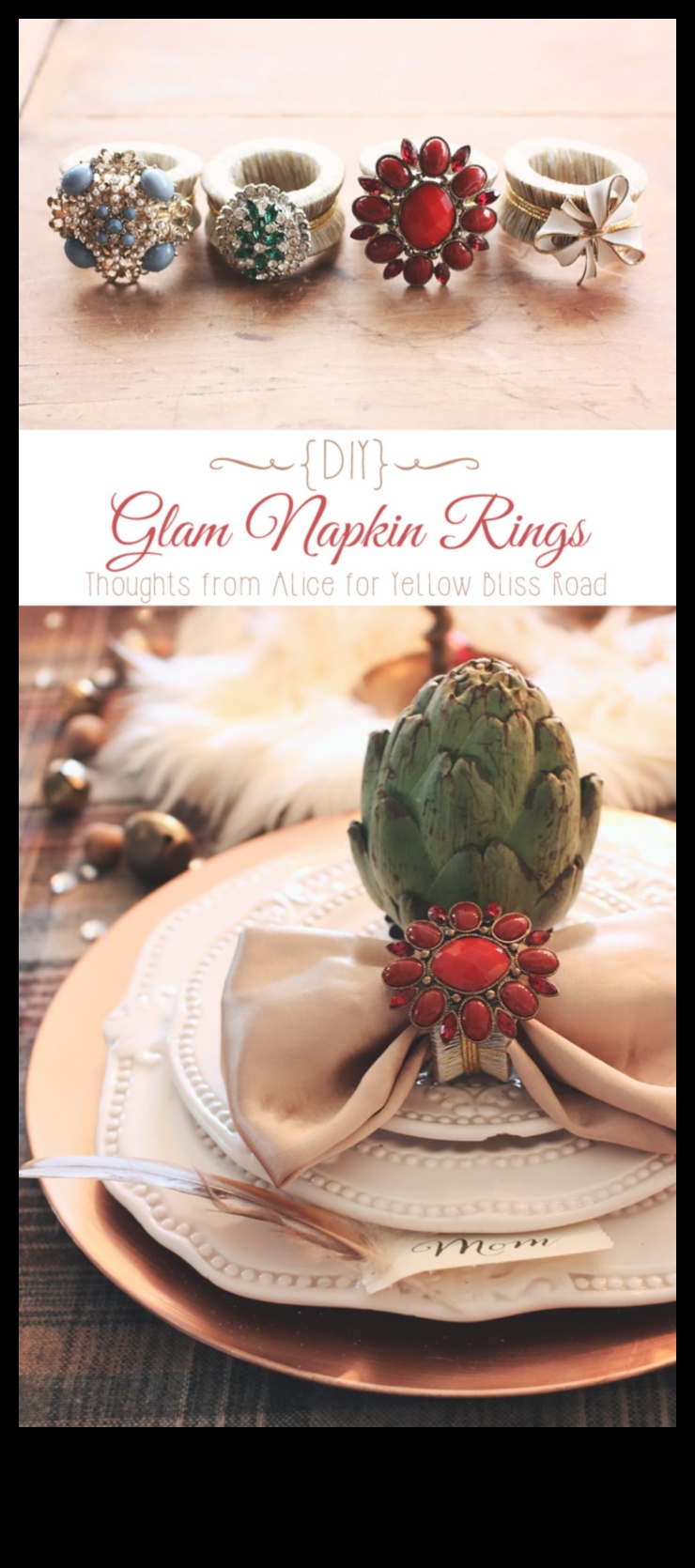 Направи си сам пръстени за салфетки от хартия: ръчно изработени акценти за сервиране на маса