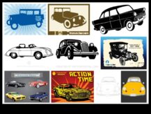 Немодерен визии Вечната фантастично нещо за дизайна в съответствие с винтидж коли