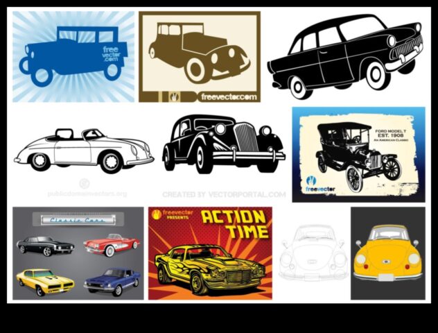 Немодерен визии Вечната фантастично нещо за дизайна в съответствие с винтидж коли